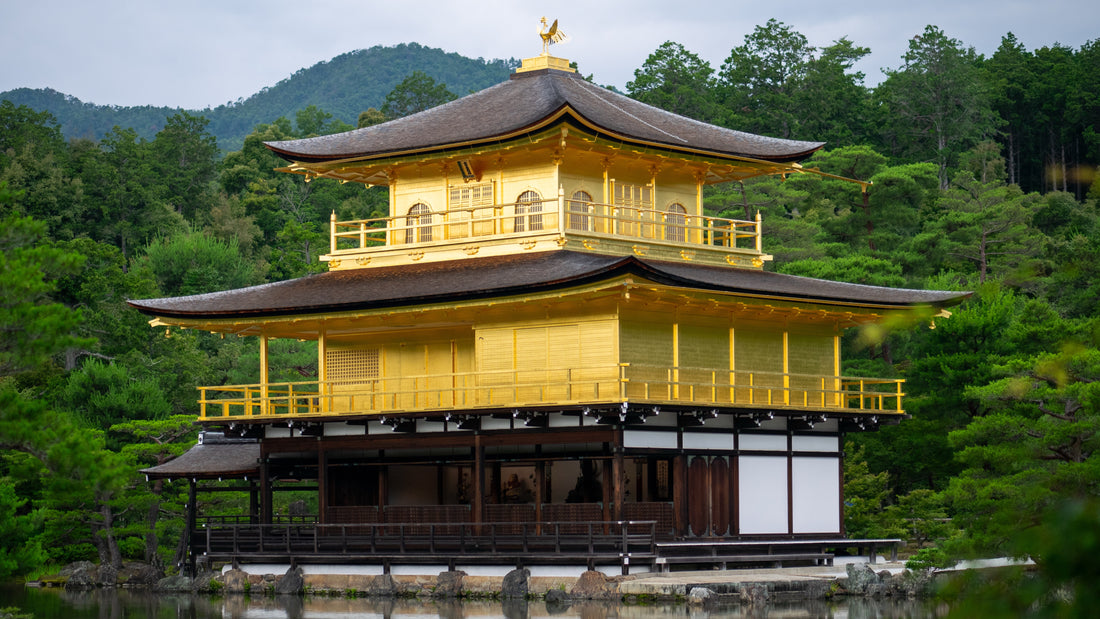 Mount Fuji and a pagoda in Japan