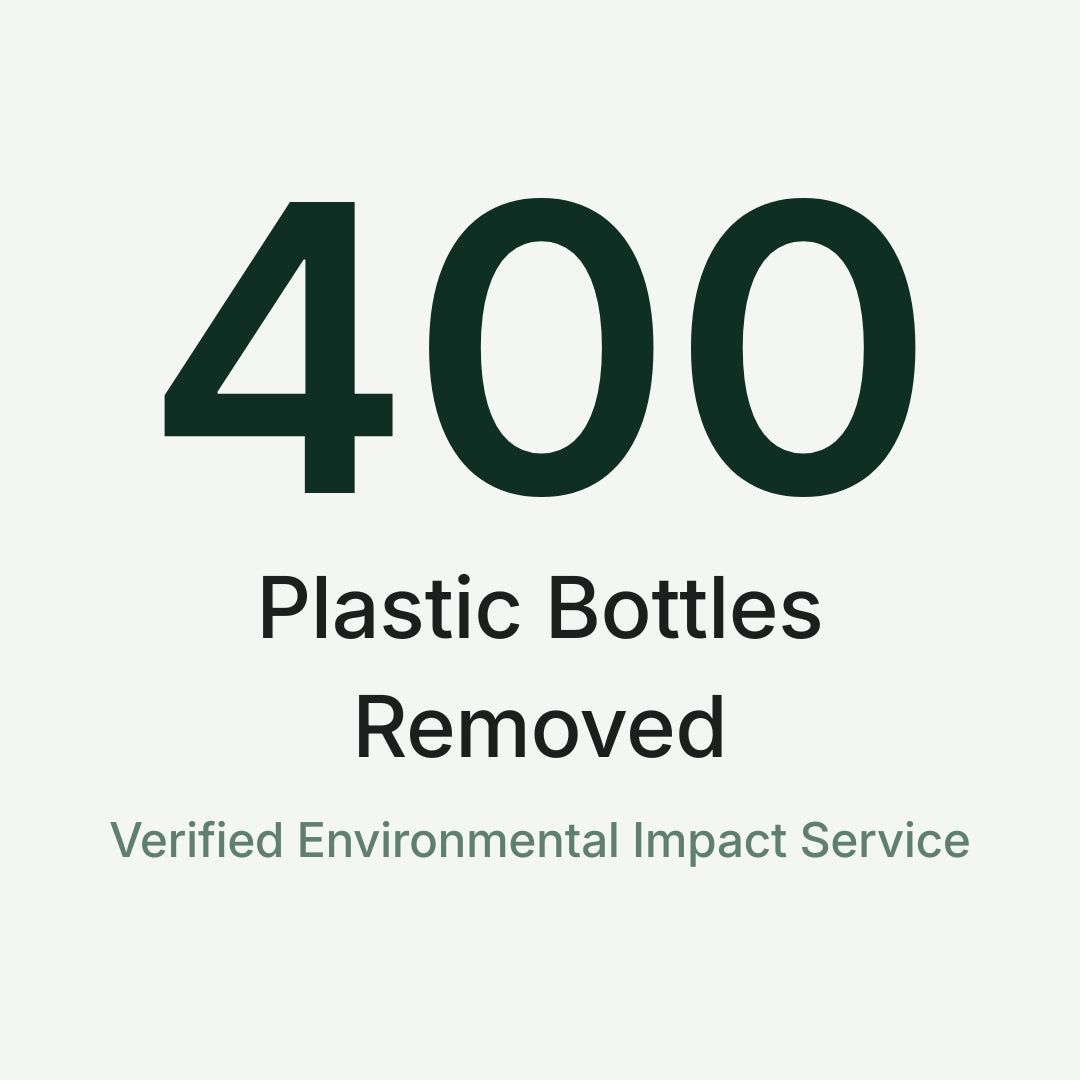 400 Plastic Bottles Removed